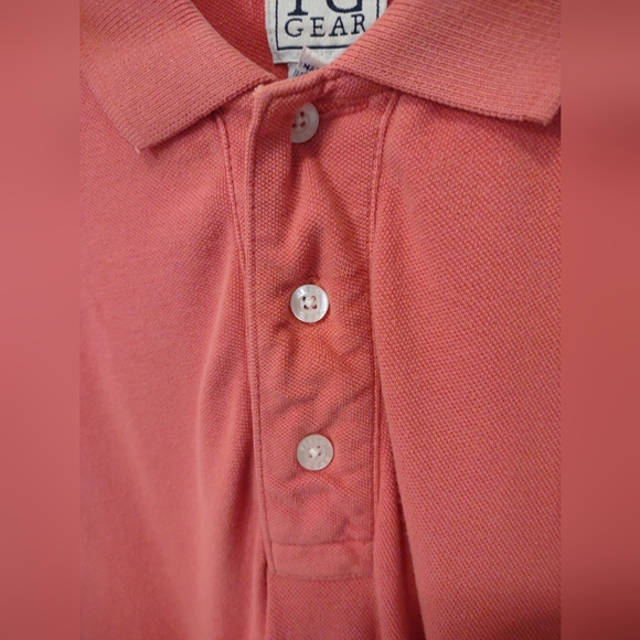 Field Gear Men's Polo Shirt Orange Solid 95%Cotton / 5% Spandex Size  X-Large - Picture 4 of 7